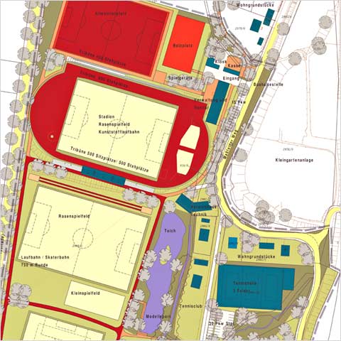 Bebauungsplan . Sportanlagen . Meiningen . 2007
