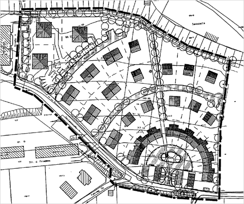 Lageplan . Kalkrangen . Schleusingen