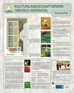 Schautafel . Kräutergarten . Kulturlandschaftspark Oberes Werratal